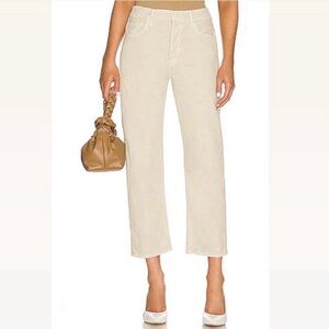 MOTHER The Ditcher Crop Jeans in Chalk It Up | Size 34 | EUC